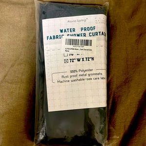 New with tags waterproof fabric shower curtain-liner